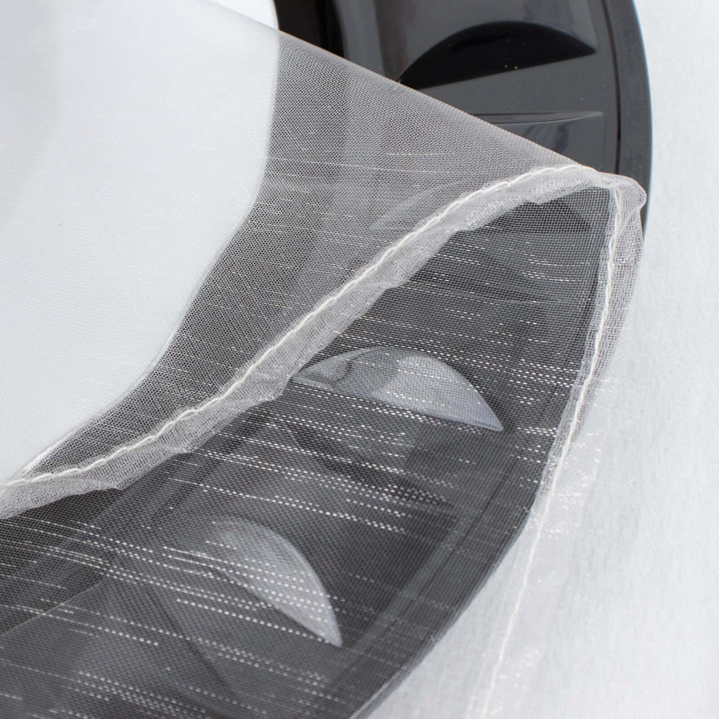 10 Pack Organza 23"x23" Napkins Silver - Sheer Cloth Napkins