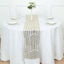 Sequin 12"x108" Table Runner Champagne - Diamond Glitz Design