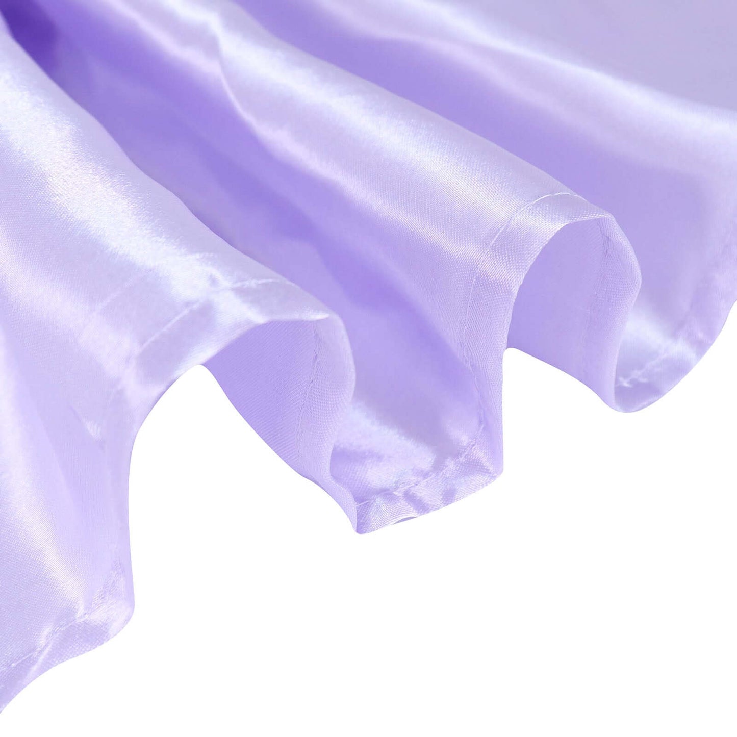 Satin Rectangular 90"x132" Tablecloth Lavender Lilac - Seamless Table Cover