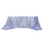 Satin Rectangular 90"x156" Tablecloth White/Blue French Toile Design - Seamless Stylish & Wrinkle-Resistant Table Cover