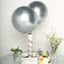 5 Pack 18" Metallic Chrome Silver Latex Helium Air Party Balloons