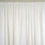 Ivory Chiffon Polyester Event Curtain Drapes, Dual Layer Divider Backdrop Event Panels with Rod Pockets - 20ftx10ft - Linen Luxes
