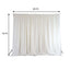Ivory Chiffon Polyester Event Curtain Drapes, Dual Layer Divider Backdrop Event Panels with Rod Pockets - 20ftx10ft - Linen Luxes