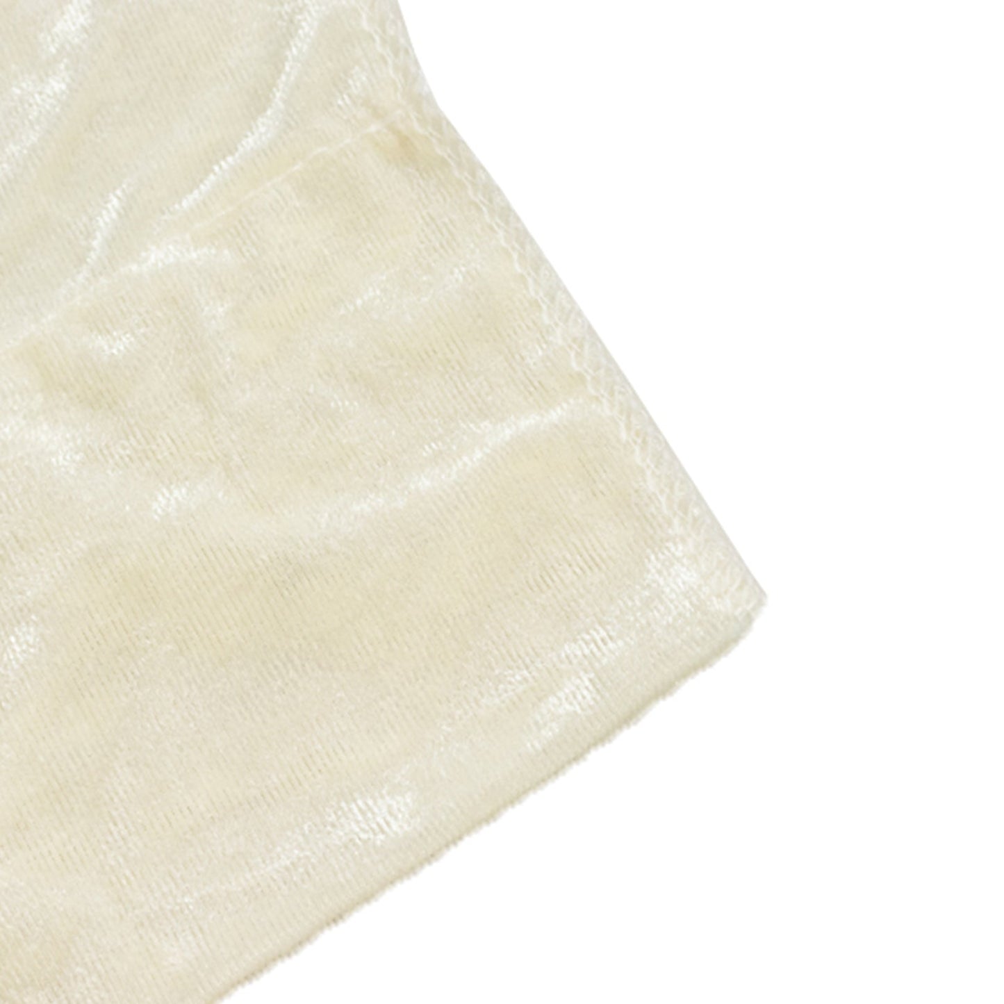 Ivory Crushed Velvet Backdrop Curtain â€“ 8ft x 8ft Event Drape with Rod Pocket, Privacy Panel for Photo Booths & Events - Linen Luxes