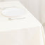 Cotton Blend 54"x54" Table Overlay Square Tablecloth Ivory - Wrinkle-Resistant Table Topper