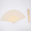 5 Pack Ivory Asian Silk Folding Fans Party Favors, Oriental Folding Fan Favors