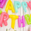 13" Ready-To-Use Colorful "Happy Birthday" Mylar Foil Balloon Banner
