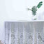 Lace 108" Round Tablecloth White - Premium Design for Formal Table Settings - Linen Luxes