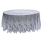 Lace 120" Round Tablecloth White - Seamless Premium Design for Upscale Celebrations - Linen Luxes