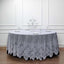 Lace 120" Round Tablecloth White - Seamless Premium Design for Upscale Celebrations - Linen Luxes