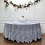 Lace 120" Round Tablecloth White - Seamless Premium Design for Upscale Celebrations - Linen Luxes