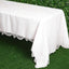 Lace 60"x126" Rectangular Oblong Tablecloth White - Premium Finish for Sophisticated Occasions - Linen Luxes