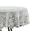 Lace 70" Round Tablecloth Ivory - Premium Design for Intimate Table Settings - Linen Luxes