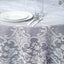 Lace 70" Round Tablecloth White - Premium Design for Intimate Table Settings - Linen Luxes
