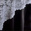 Lace 72"x72" Table Overlay Square Tablecloth White - Victorian Design Table Topper - Linen Luxes