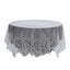 Lace 90" Round Tablecloth White - Premium Design for Versatile Table Decor - Linen Luxes
