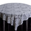 Lace 90"x90" Table Overlay Square Tablecloth White - Classic Design for Timeless Celebrations - Linen Luxes