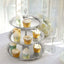 3-Tier Plastic Round Cupcake Stand 15" Metallic Silver with Lace Scalloped Edges