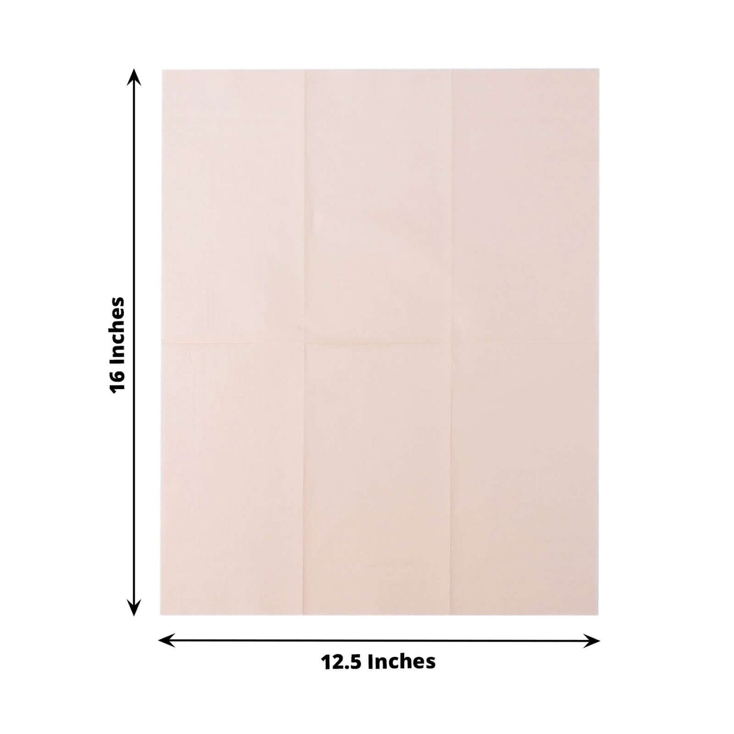 50-Pack Paper Napkins Blush - Soft Disposable 2-Ply Dinner Napkins for Weddings