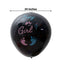 24" Gender Reveal Blue Confetti Filled Boy Or Girl Print Latex Balloon