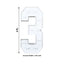 Giant LED Marquee Light Up Number "3", White 4ft Pre-Cut Foam Board with 10 Warm White Battery Operated LEDs, Glue Gun and Sticks