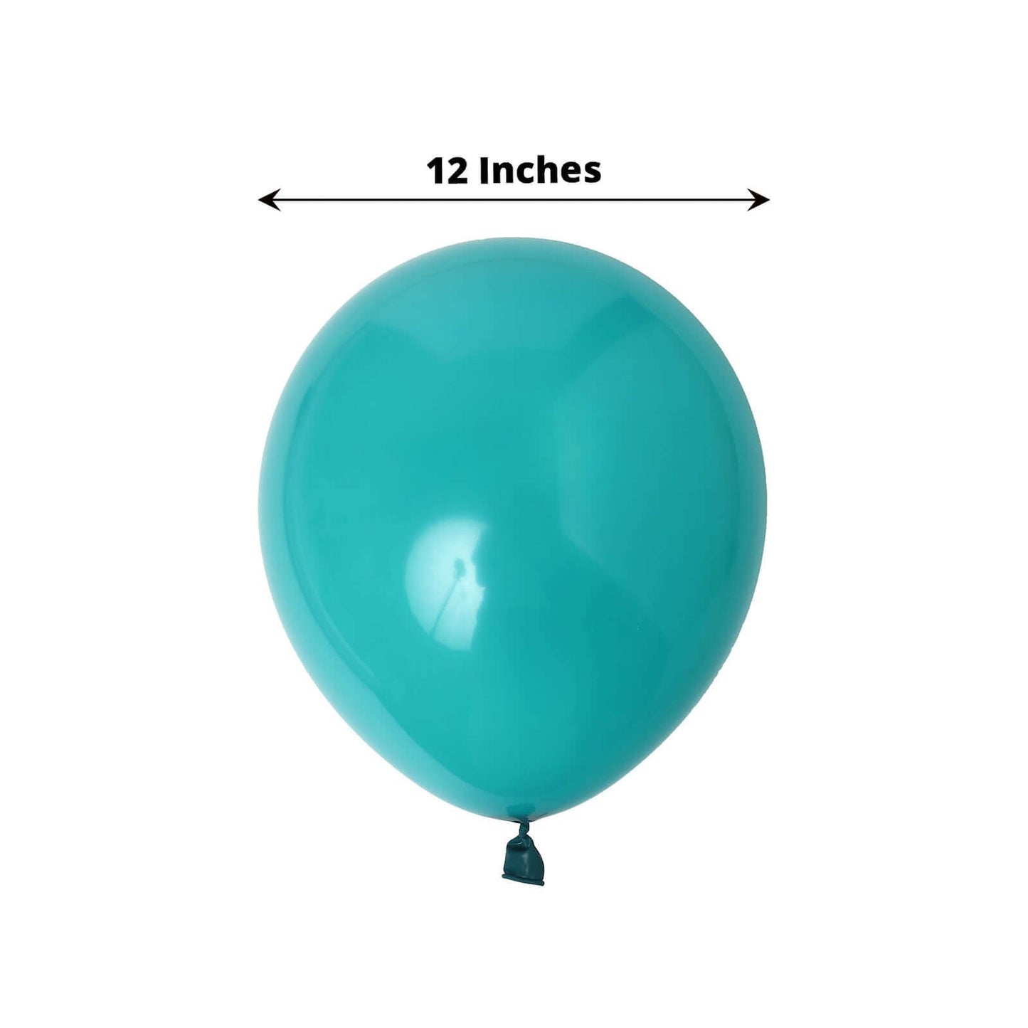 25 Pack 12" Matte Pastel Peacock Teal Helium Air Latex Party Balloons