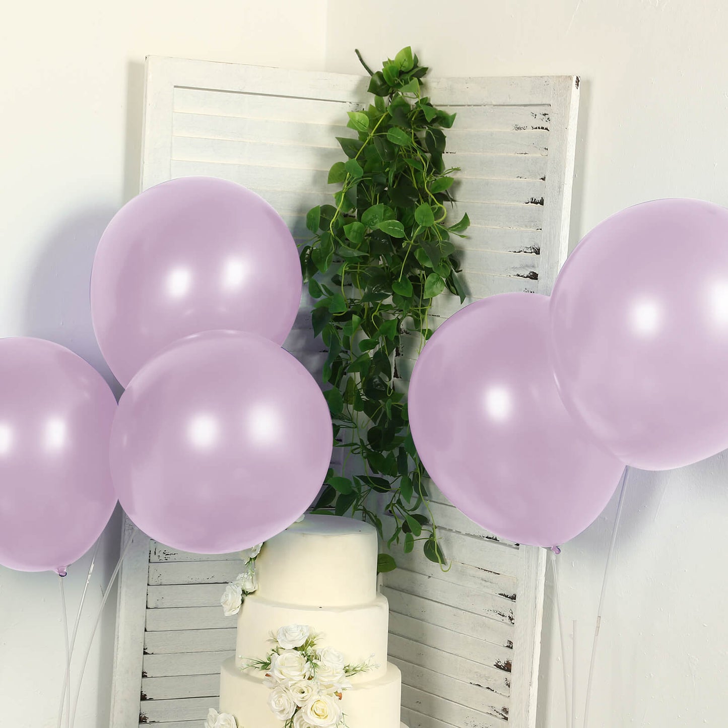 10 Pack Lavender Lilac Biodegradable Balloons, 18" Thickened Extra Strong Eco-friendly Latex Helium Party Balloons