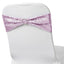 5 Pack Sequin Spandex Chair Sashes Lavender Lilac - Stretch Chair Bands 6"x15"