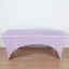Stretch Spandex 6ft Rectangle Tablecloth Lavender Lilac - Durable Form-Fitting Table Cover
