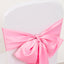 5 Pack Lamour Satin 6"x106" Chair Sashes Pink - Stylish Reusable Decorative Bows