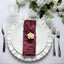 5 Pack Taffeta 20"x20" Napkins Burgundy - Accordion Crinkle Dinner Napkins