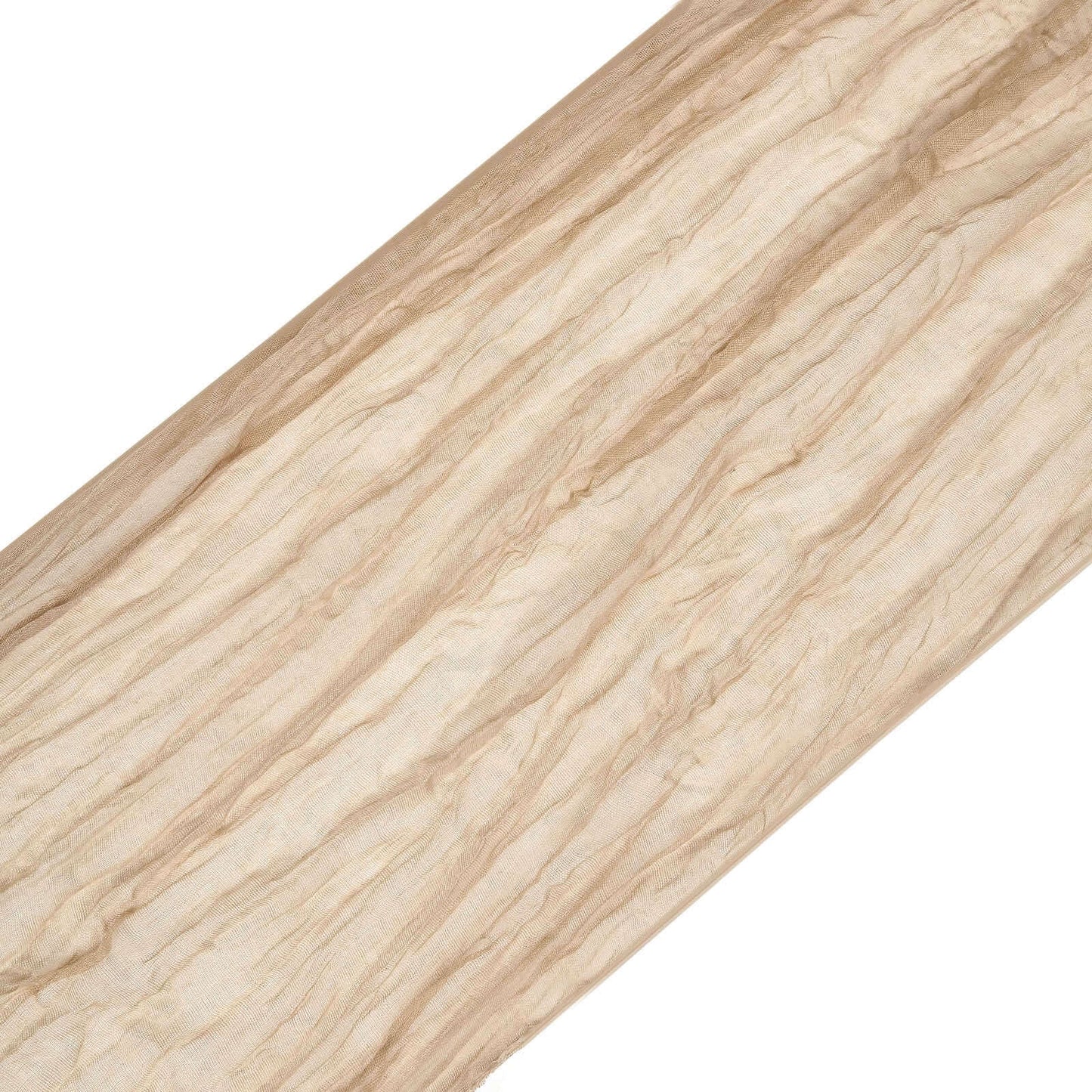 5 Pack Cheesecloth Gauze 16"x88" Chair Sashes Beige - Boho Chair Decorations