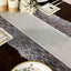 Faux Burlap Jute 16"x108" Table Runner Ivory With White Lace Edging - Rustic Farmhouse Table Linen