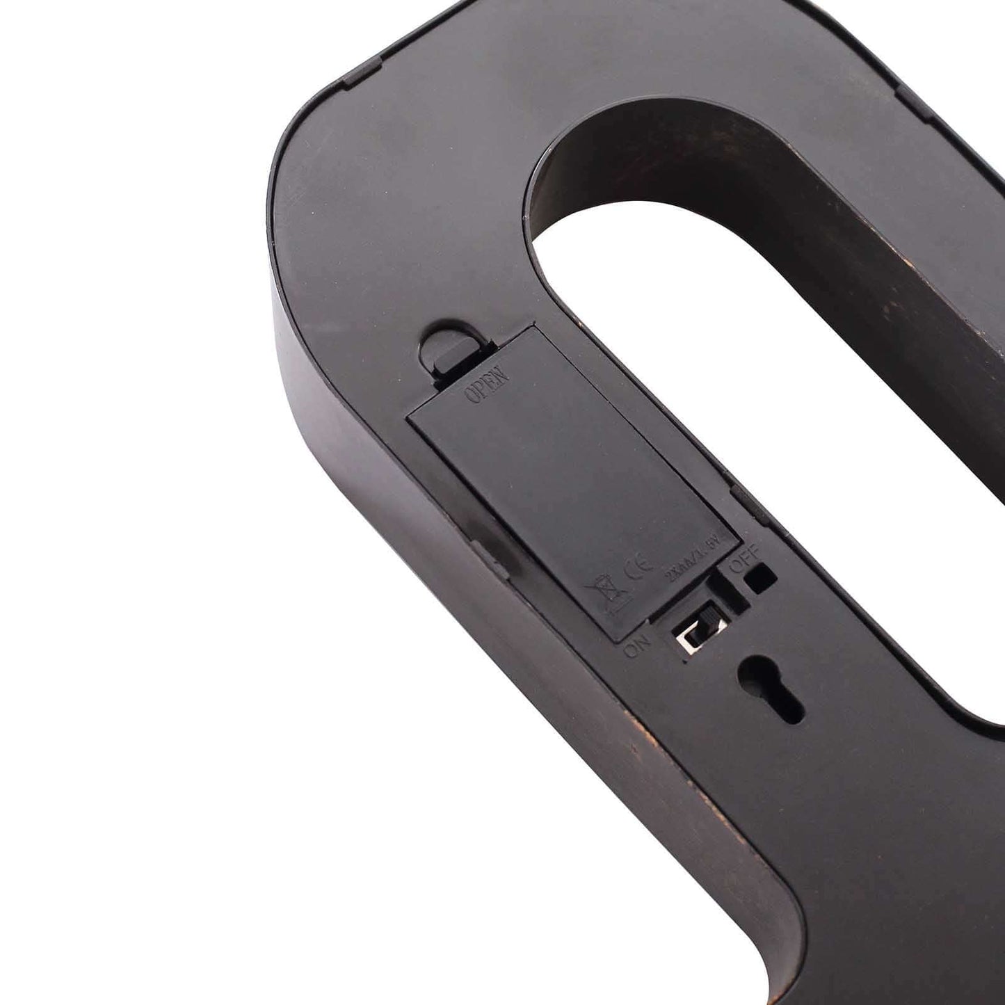 LED Marquee Letter "U" Industrial Style Antique Black - Light-Up Alphabet Sign for Weddings & Displays 9"