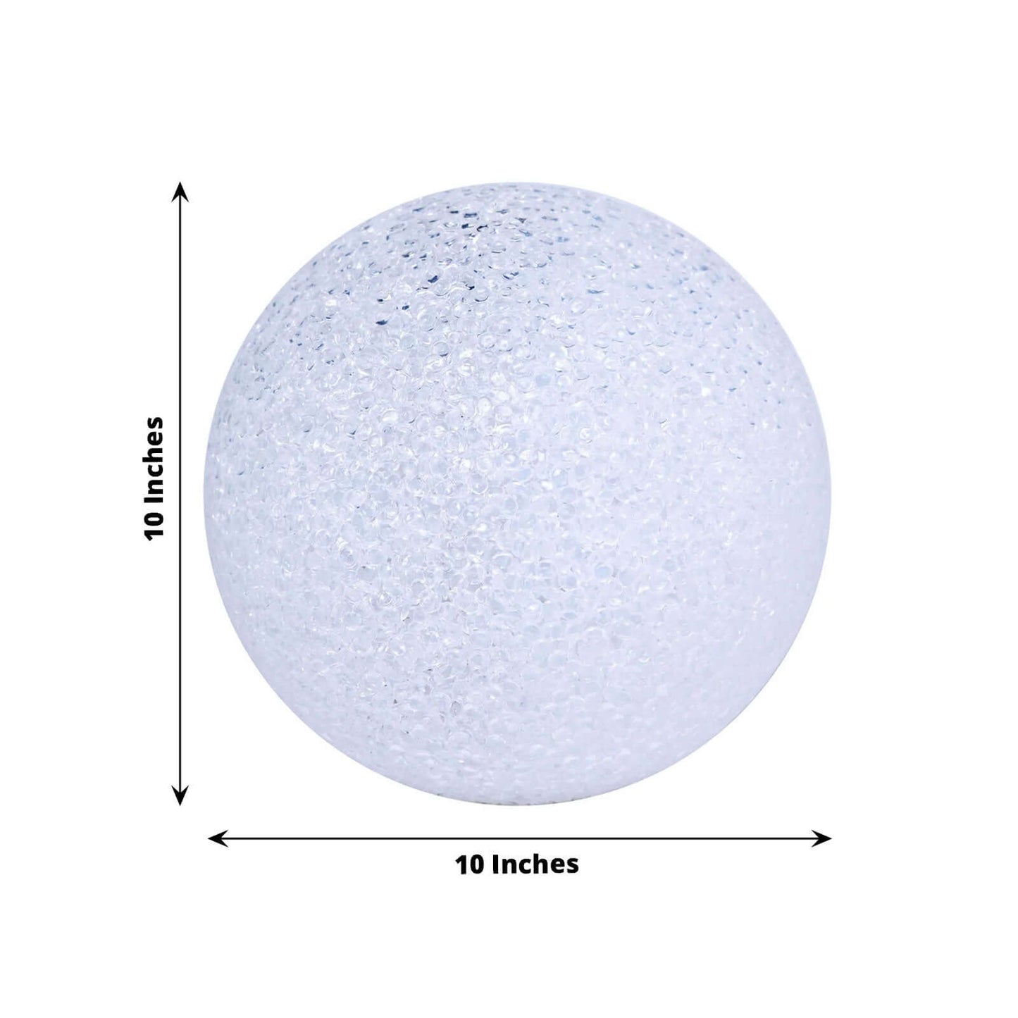 LED Color Changing Light Globe - Battery Operated Ball Centerpiece 10" - Linen Luxes