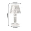 6-Pack Clear Crystal Acrylic LED Lamps Warm White Decorative Design - Accent Night Lights 4.5"