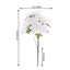 2 Bouquets 20" White Artificial Silk Dahlia Flower Spray Bushes
