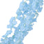 42" Silk Hanging Wisteria Flower Garland Vines in Light Blue, Elaborated 5 Full Strands in 1 Bush