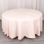 Premium Polyester 108" Round Tablecloth Blush - Wrinkle-Resistant 220GSM Table Cover