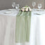 Chiffon 6ft Table Runner Dusty Sage Green - Flowy & Lightweight Table Decor