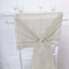 5 Pack Chiffon Chair Sashes Beige - Soft & Lightweight Designer Chair Bows 22"x78"