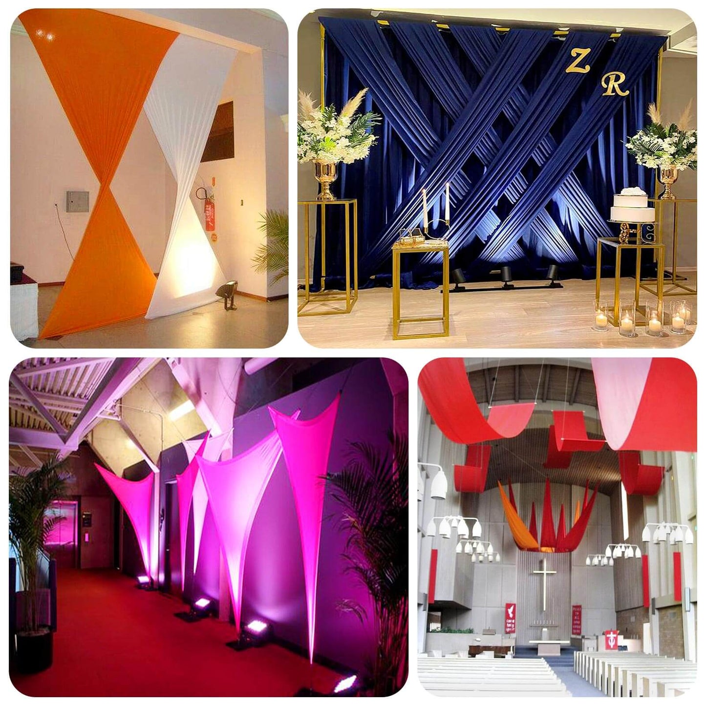 Dusty Rose Spandex 4-Way Stretch Fabric Roll, DIY Craft Fabric Bolt- 60"x10 Yards