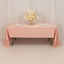 Lamour Satin 60"x126" Rectangle Tablecloth Dusty Rose - Soft & Silk-Like Table Cover
