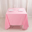 Scuba Square 70"x70" Tablecloth Pink - Wrinkle Free & Stain Resistant Table Cover