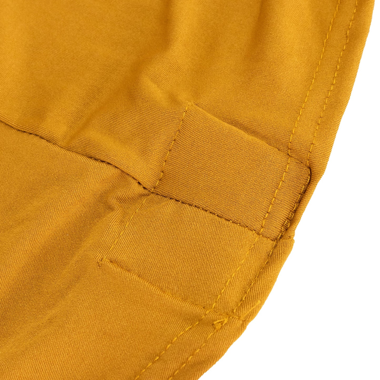 Stretch Spandex 72"x30" Rectangle Table Cover Navy Blue/Gold Cross Over Design - Two-Piece Fitted Tablecloth with Elastic Foot Pockets