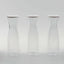 3-Pack Plastic Water Carafes Clear with White Lids - Durable Disposable Beverage Containers for Picnic & Outdoor Events 34oz