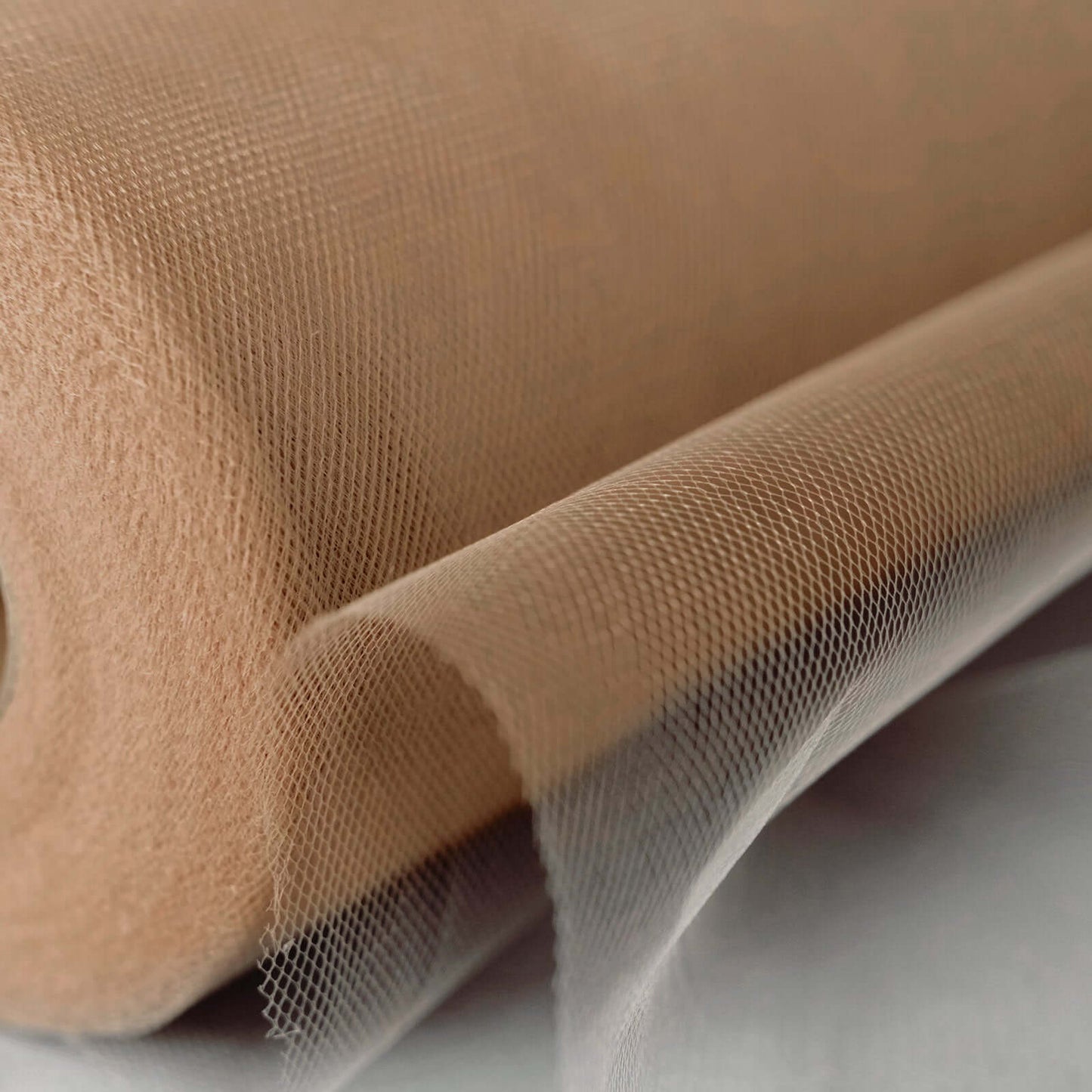 18"x100 Yards Natural Tulle Fabric Bolt, Sheer Fabric Spool Roll For Crafts