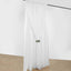 White Chiffon Polyester Event Curtain Drapes, Dual Layer Divider Backdrop Curtain Panels with Rod Pockets - 10ftx10ft
