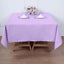 Polyester Square 70"x70" Tablecloth Lavender Lilac - Wrinkle-Resistant & Durable Table Cover