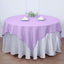 Polyester 70"x70" Table Overlay Square Tablecloth Lavender Lilac - Wrinkle-Resistant & Durable Table Cover